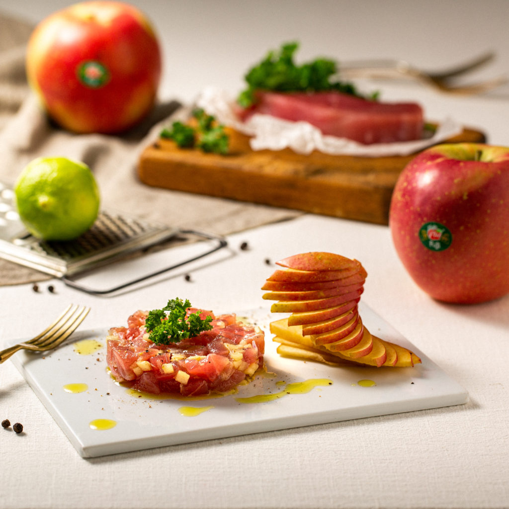 Ricetta: Tartare di tonno con mele fuji MelaPiu e cipolla ...